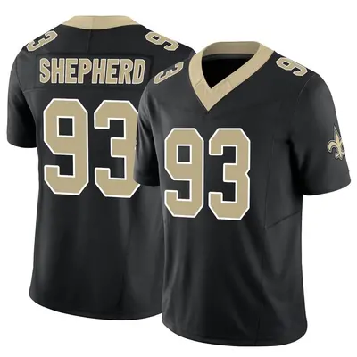 Men's Limited Nathan Shepherd New Orleans Saints Black Vapor F.U.S.E. Jersey