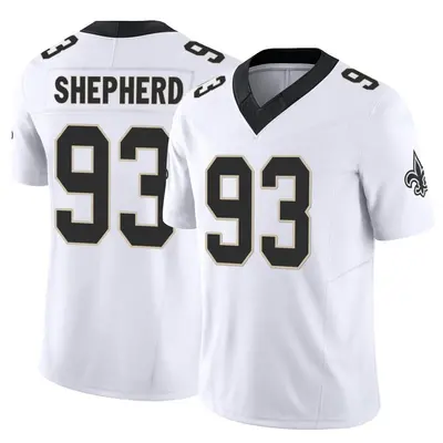 Men's Limited Nathan Shepherd New Orleans Saints White Vapor F.U.S.E. Jersey