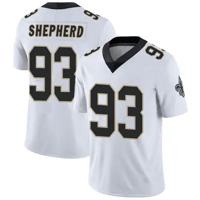 Men's Limited Nathan Shepherd New Orleans Saints White Vapor Untouchable Jersey