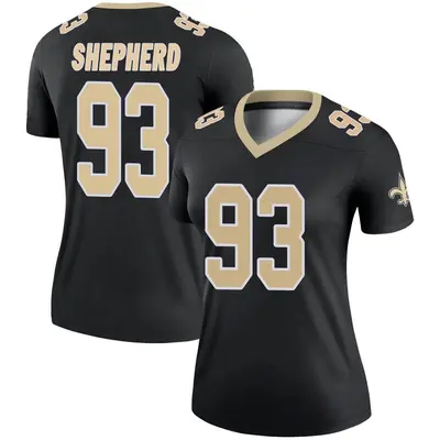 Women's Legend Nathan Shepherd New Orleans Saints Black Jersey