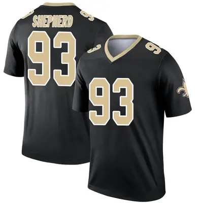 Youth Legend Nathan Shepherd New Orleans Saints Black Jersey